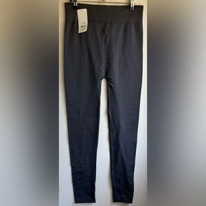 NWT Sofra One Size Plus Size Gray High-Waisted Leggings